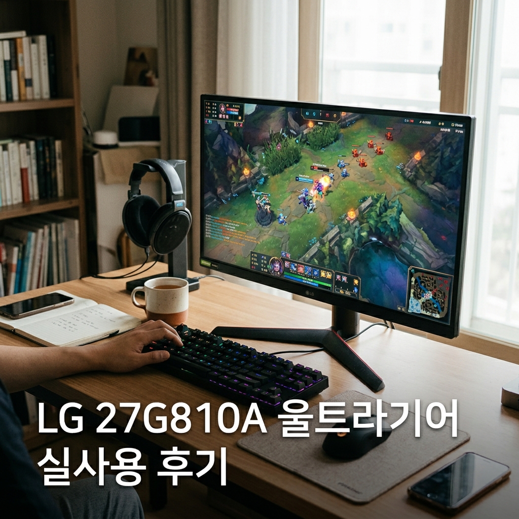 LG 27G810A 울트라기어 실사용 후기, 49만원대 특가 확인법 4K UHD IPS 360Hz 듀얼모드 게이밍 모니터 추천, “화면 전환 하나로 끝내는” 장단점 및 실구매가 비교 제품 이미지
