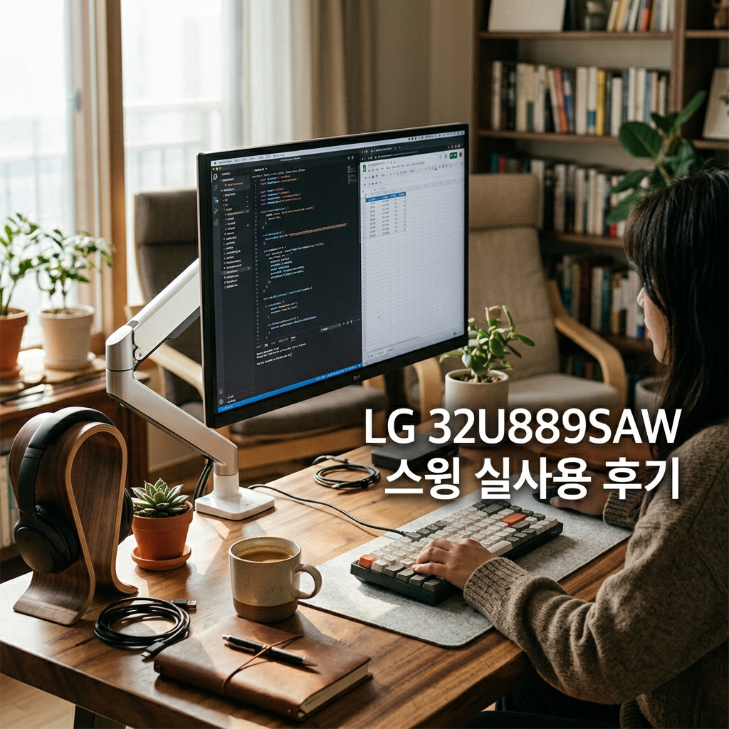 LG 32U889SAW 스윙 실사용 후기, 85만원대 특가 타이밍 잡는 법 32인치 4K UHD 터치 이동식TV 추천, “모니터도 TV도 되는” 장단점 및 실구매가 비교 제품 이미지