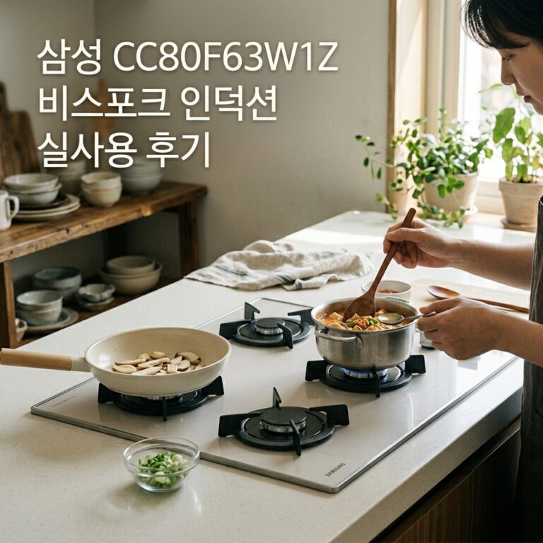 삼성 CC80F63W1Z 비스포크 인덕션 실사용 후기, 82만원대 특가 확인법 3구 빌트인 슬림핏 프레임리스 화이트 추천, “화력이 이 정도일 줄이야” 장단점 및 실구매가 비교