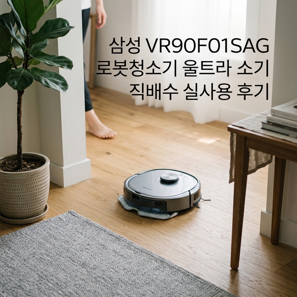삼성 VR90F01SAG 로봇청소기 울트라 직배수 실사용 후기, 182만원대 특가 확인법 26년형 비스포크 AI 스팀 물걸레 올인원 추천, “직배수라 손 갈 일 없는” 장단점 및 실구매가 비교 제품 이미지