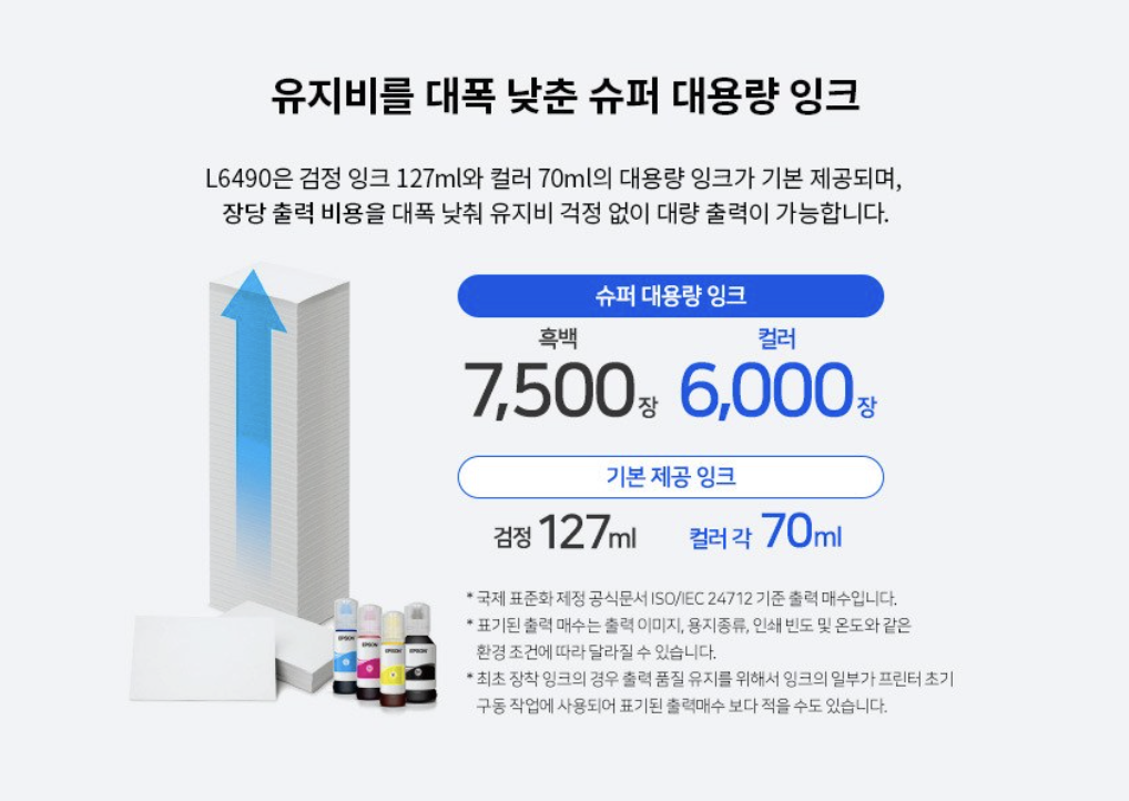 엡손 L6490 에코탱크 실사용 후기, 28만원대 특가 정보 무한 컬러 잉크젯 자동양면인쇄 인쇄 복사 스캔 팩스 복합기 (기본 잉크 포함 정보) 추천, "잉크값 걱정 끝" 장단점 솔직 정리 2 엡손 L6490 에코탱크 실사용 후기, 28만원대 특가 정보 무한 컬러 잉크젯 자동양면인쇄 인쇄 복사 스캔 팩스 복합기 (기본 잉크 포함 정보) 추천, "잉크값 걱정 끝" 장단점 솔직 정리2