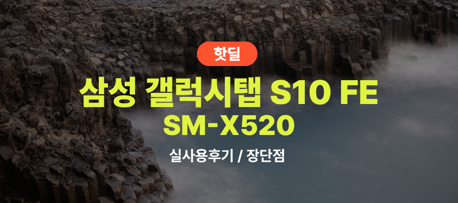 삼성 SM-X520 갤탭 S10 FE 실사용 후기, 65만원대 특가 타이밍 잡는 법 128GB 10.9인치 직장인 대학생 태블릿PC 추천, “필기부터 영상까지” 장단점 및 실구매가 비교 제품 이미지