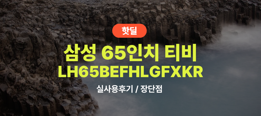 삼성 LH65BEFHLGFXKR 65인치 실사용 후기, 72만원대 특가 정보 UHD LED 4K 스마트 티비 추천, “대화면에 선명한 화질” 장단점 솔직 정리 제품 이미지