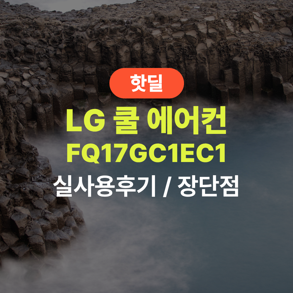 LG FQ17GC1EC1 쿨 에어컨 실사용 후기, 141만원대 특가 확인법 쾌적제습 AI바람 2026년형 휘센 스탠드 에어컨 추천, “습기까지 잡아주는” 장단점 및 실구매가 비교 제품 이미지