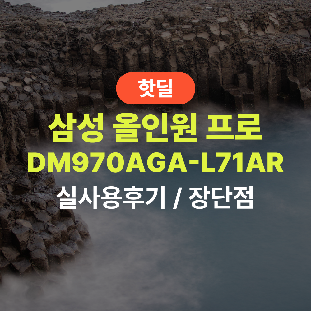 삼성 DM970AGA-L71AR 올인원 프로 실사용 후기, 344만원대 특가 타이밍 잡는 법 27인치 32GB 1TB 울트라7 윈도우11 사무용 PC 추천, “선정리 고민 없는” 장단점 및 실구매가 비교 제품 이미지