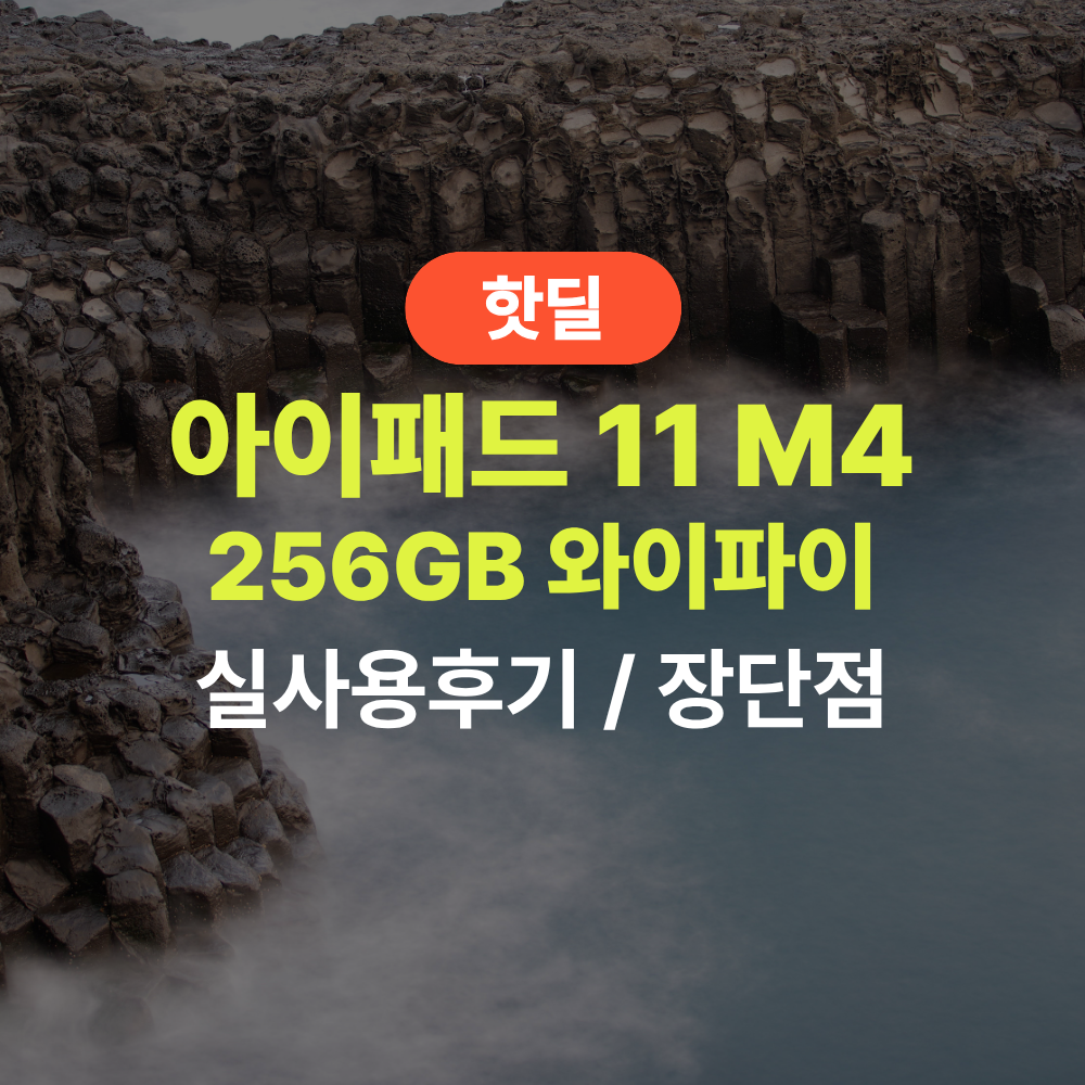 아이패드 에어 11 M4 실사용 후기, 126만원대 특가 타이밍 잡는 법 256GB WiFi 스페이스그레이 추천, “내 손에 AI 패드를” 장단점 및 실구매가 비교 제품 이미지