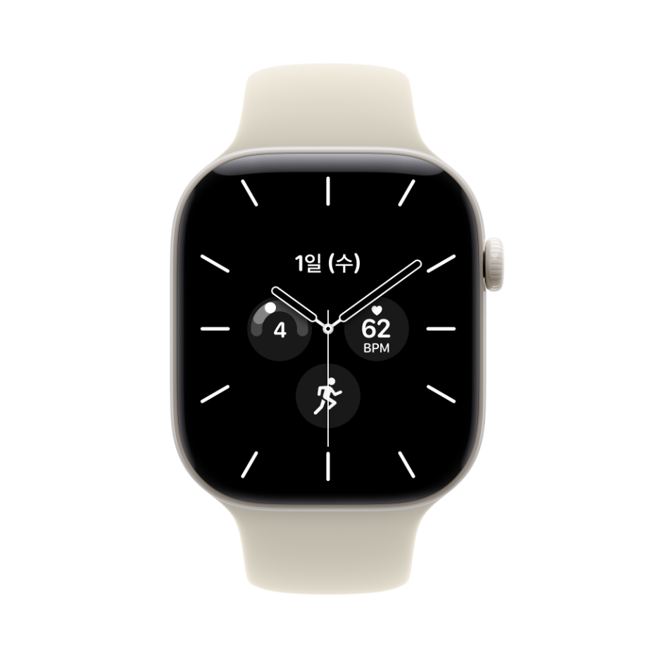 애플워치12 MJGX4KH/A 펄화이트 세라믹 42mm 사전예약 출시일 제품 이미지